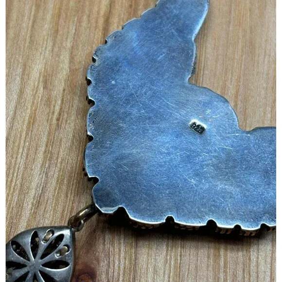 925 Sterling Silver Turkish Vintage Necklace for Women,NEW,Antique,HandmadeGift - Picture 4 of 6